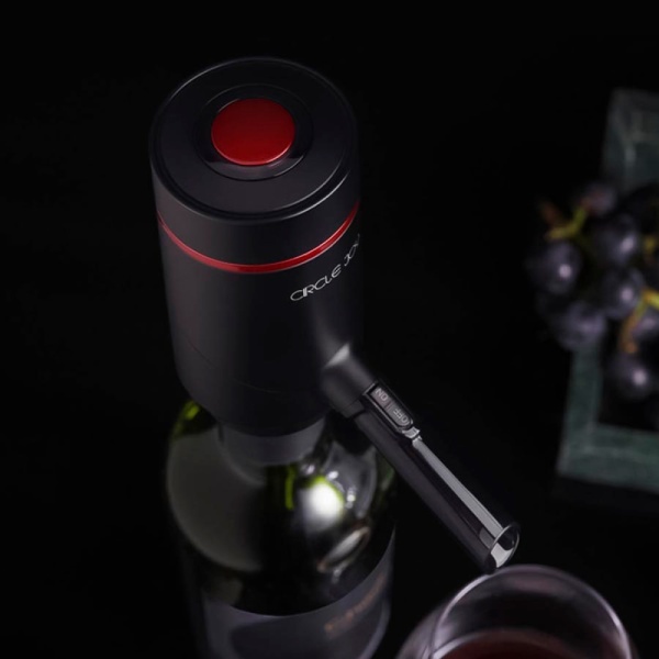 Аэратор электрический Circle Joy Electric wine aerator dispenser (встроенный аккумулятор), чёрный